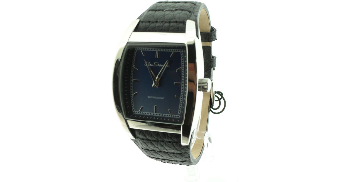 Ben Sherman Blue Dial Watch R421 With Black Leather Strap for Men - Lyst