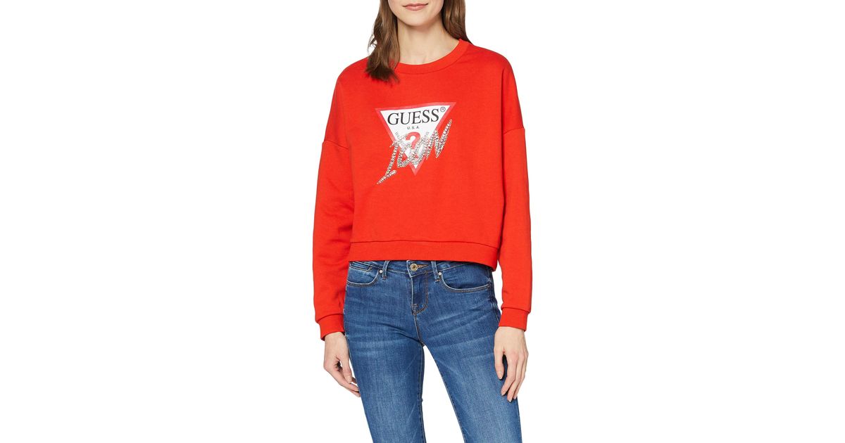 red icon jumper
