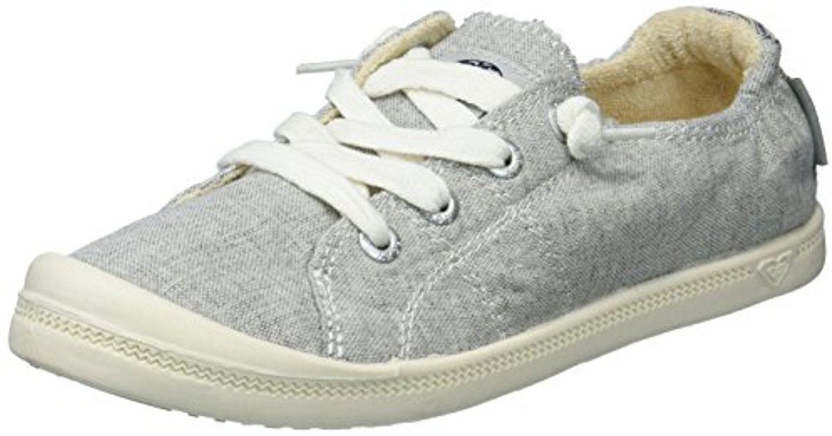Roxy Canvas Rory Slip On Shoe Sneaker in Grey Ash (Gray) - Save 22% - Lyst