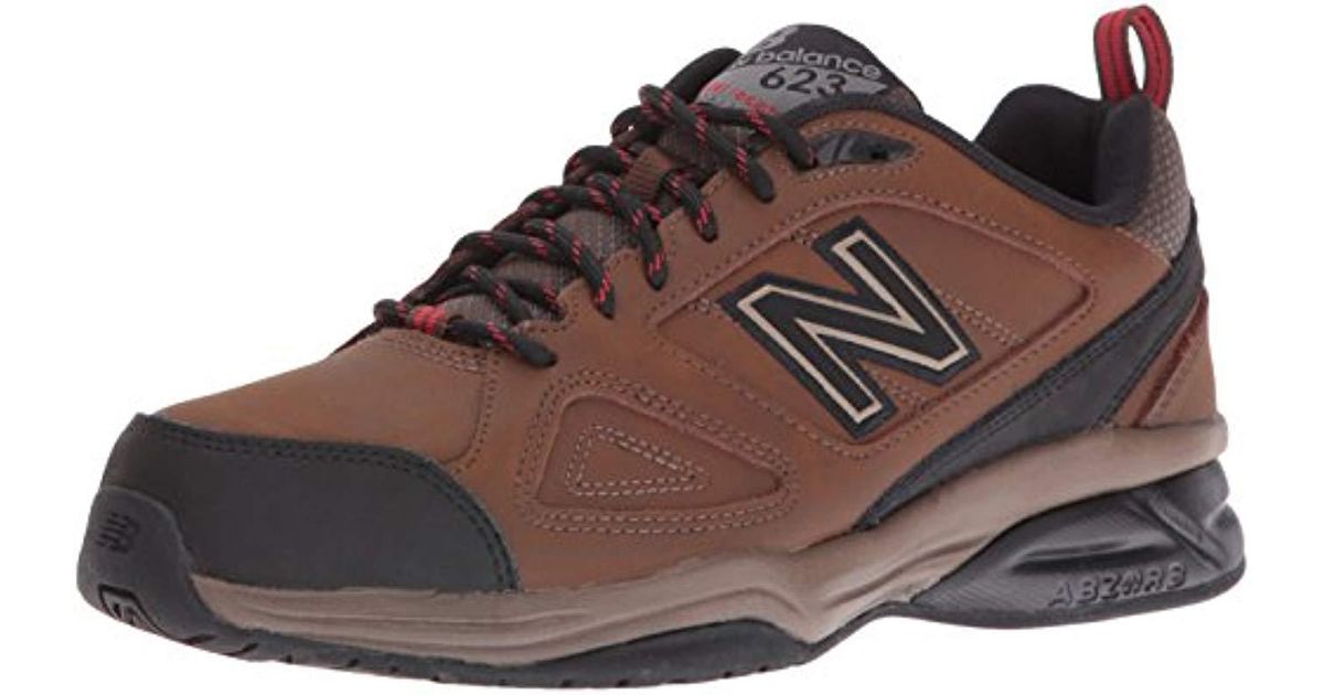 New Balance Leather Men ́s 623 V3 Training Shoes in Brown/Black (Brown ...