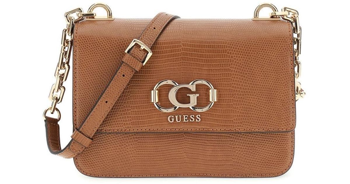 GUESS Women's Sela Convertible Crossbody Flap Bag - Quilted Pebble PU, Adjustable Strap, Zip & Slip Pockets - View #8