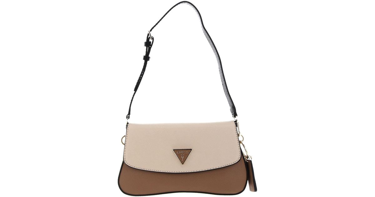Guess Cordelia Flap Shoulder Bag Natural Multi Lyst DE