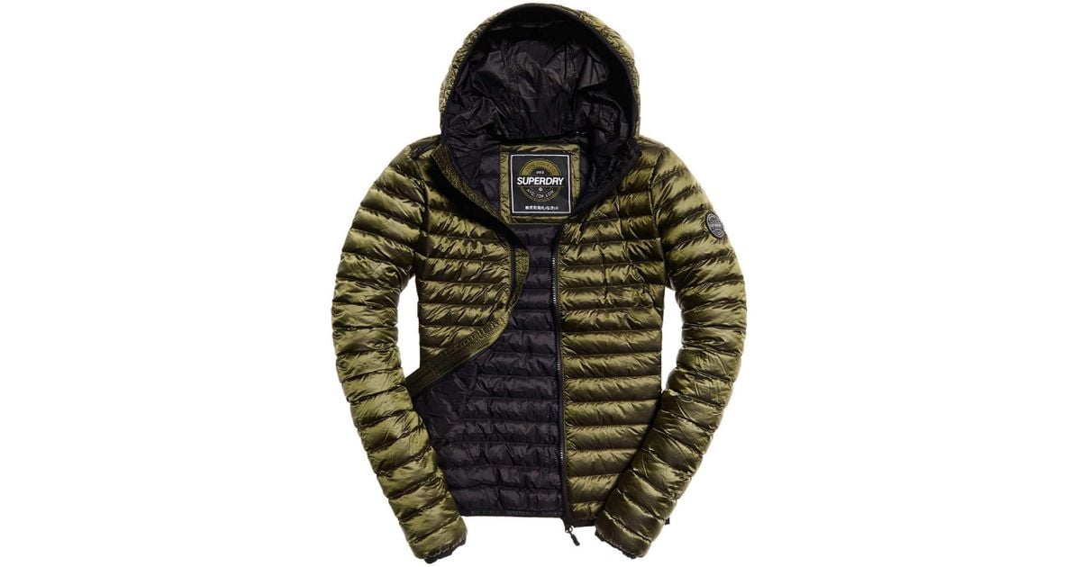 Superdry G50001dr Down Jacket Green S - Lyst