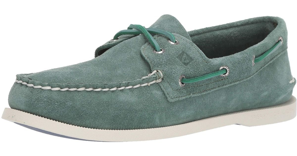 sperry top sider green sole