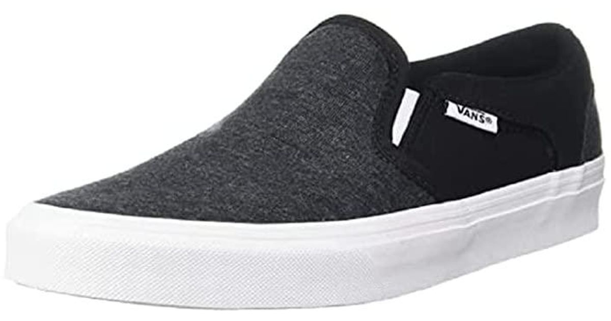 Vans asher slip on hot sale grey