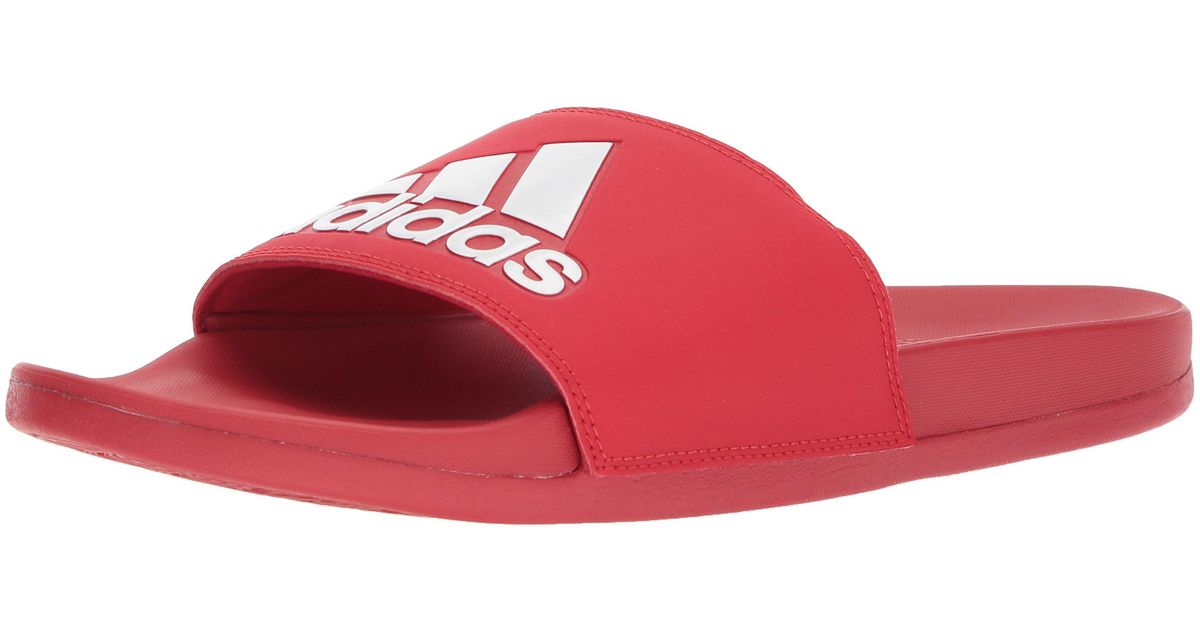 adidas slipper red