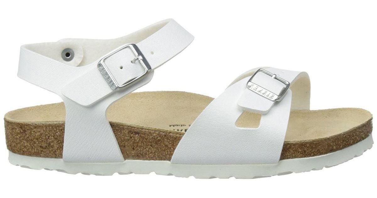 Birkenstock Rio WeiB Birko Flor 37 EU in Mettallic Lyst DE