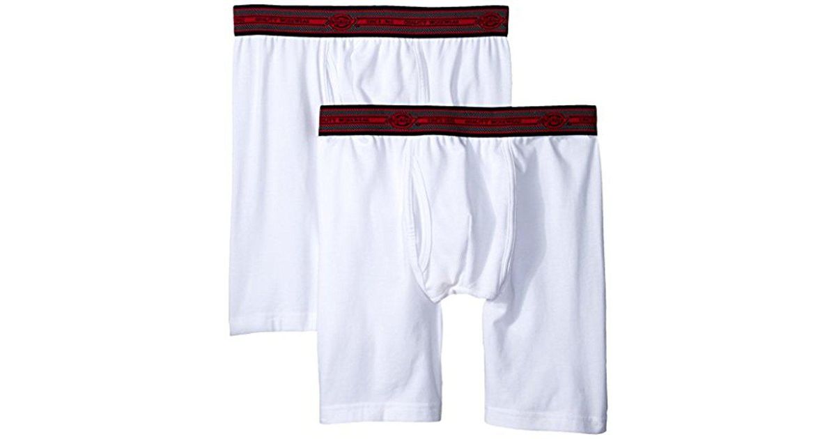 Dickies 2 Pack Cotton Performance White Long Leg Boxer Brief for Men Lyst