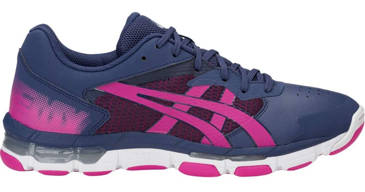 purple netball trainers