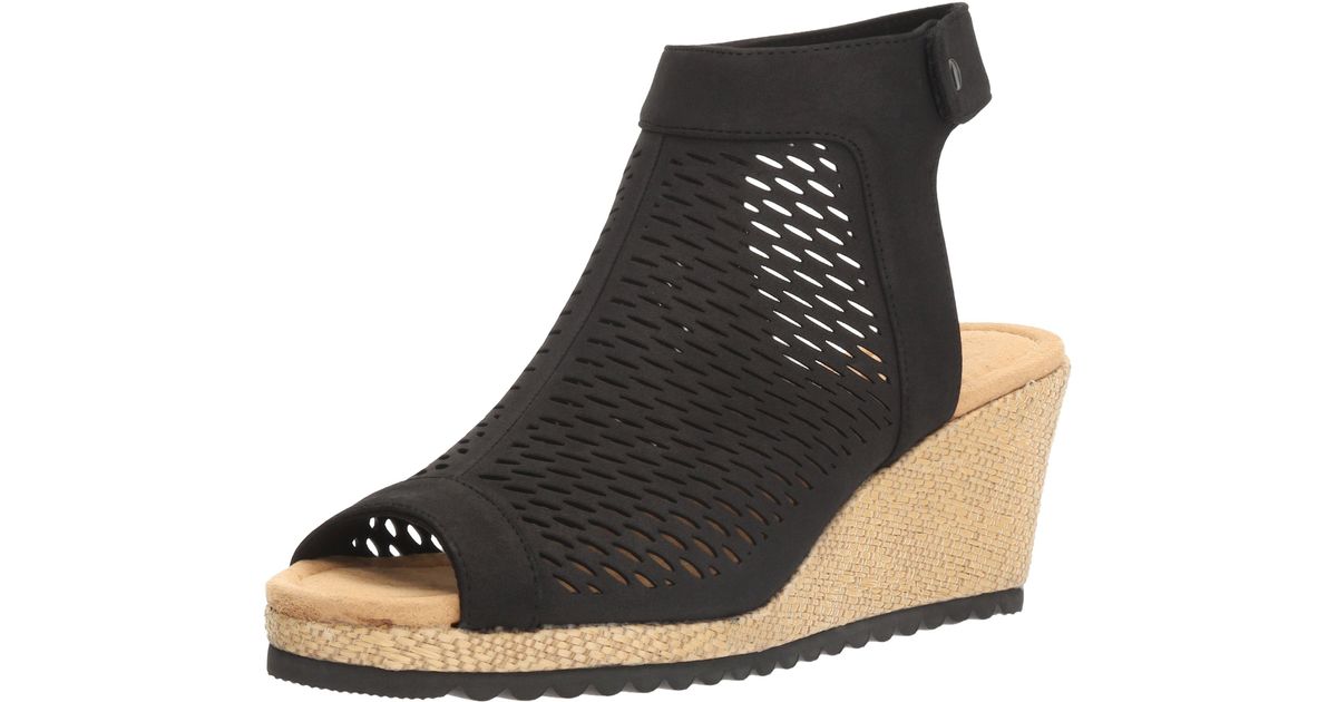 skechers cali women's monarchs blue nights wedge sandal