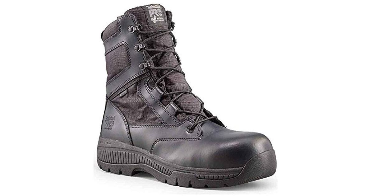 timberland side zip work boots