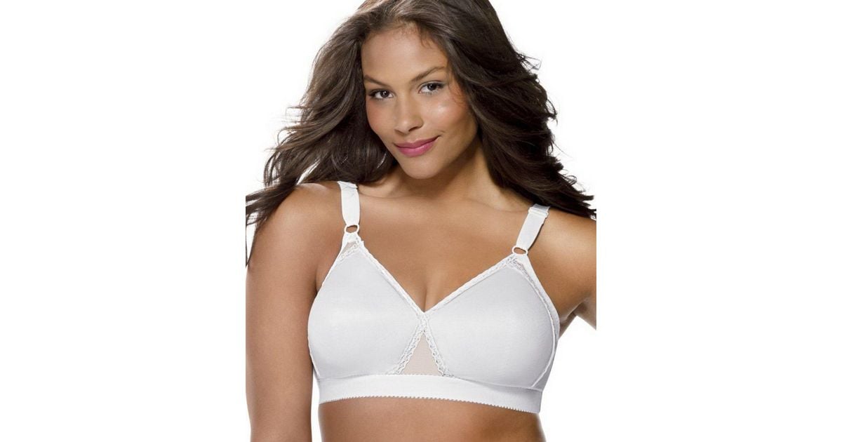 Women's Playtex 4210 Cross Your Heart Lightly Lined Soft Cup Bra (White 36C)