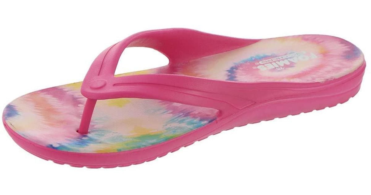 Skechers Foamies Bay BreezeSpontaneous FlipFlop Sandal 11 B(M) US Hot PinkMulti Lyst DE