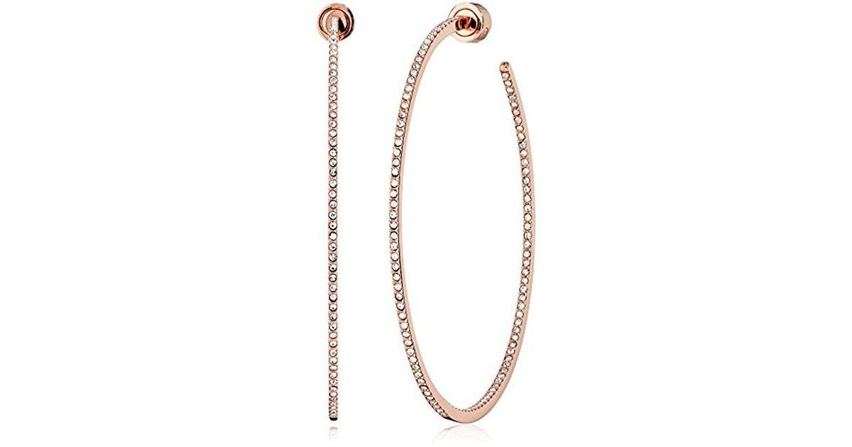 michael kors rose gold hoop earrings