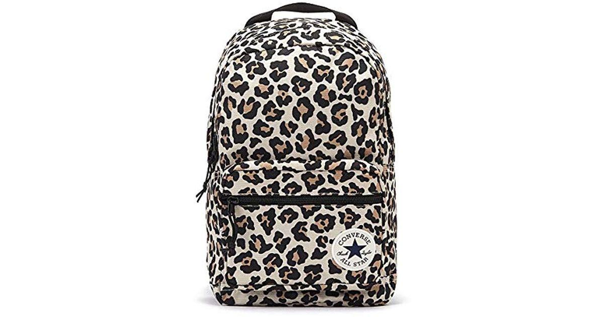converse leopard backpack