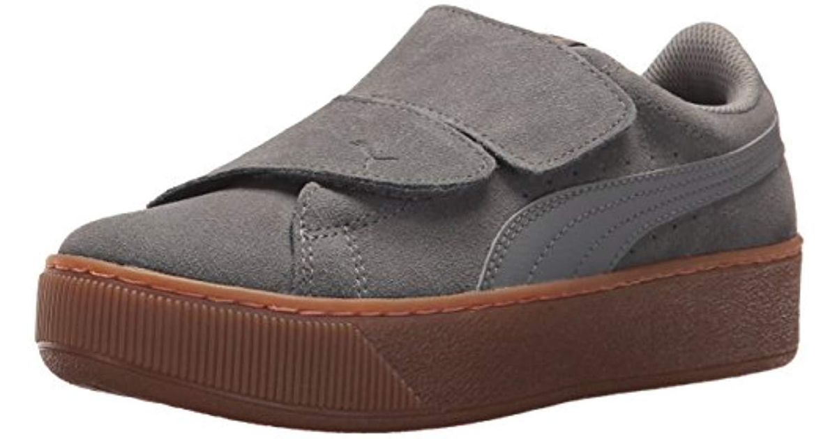 puma women's vikky platform velcro sneaker