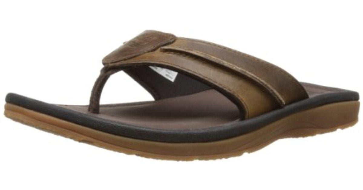 Timberland Leather Earthkeepers Flip-flop in Brown for Men - Lyst