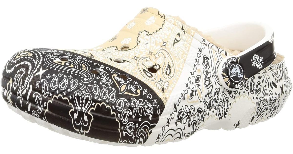 Crocs™ Classic Lined Bandana S Chai/multi Clogs in Black Lyst