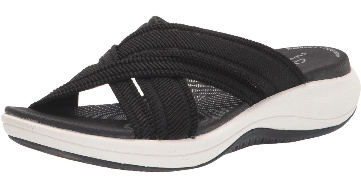 Clarks Rubber Womens Mira Isle Slide Sandal in Blue Save 88 Lyst UK