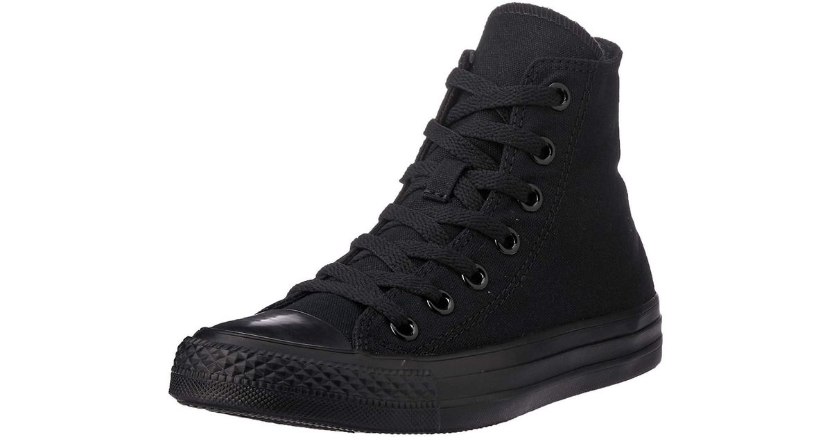Converse Canvas Chuck Taylor All Star Hi Sneakers Black Monochrome S 8.5 - Lyst