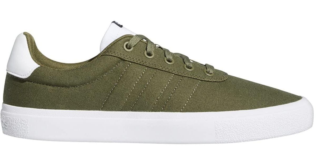 adidas Canvas Vulc Raid3r Skate Shoe in Green for Men Lyst