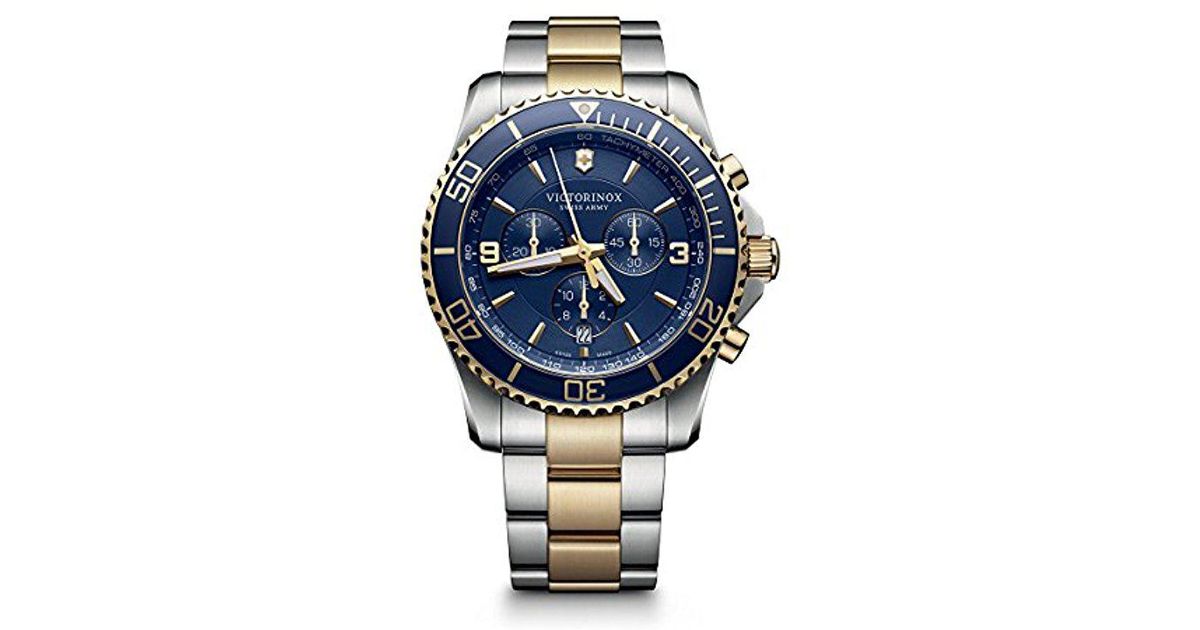 victorinox maverick chronograph blue