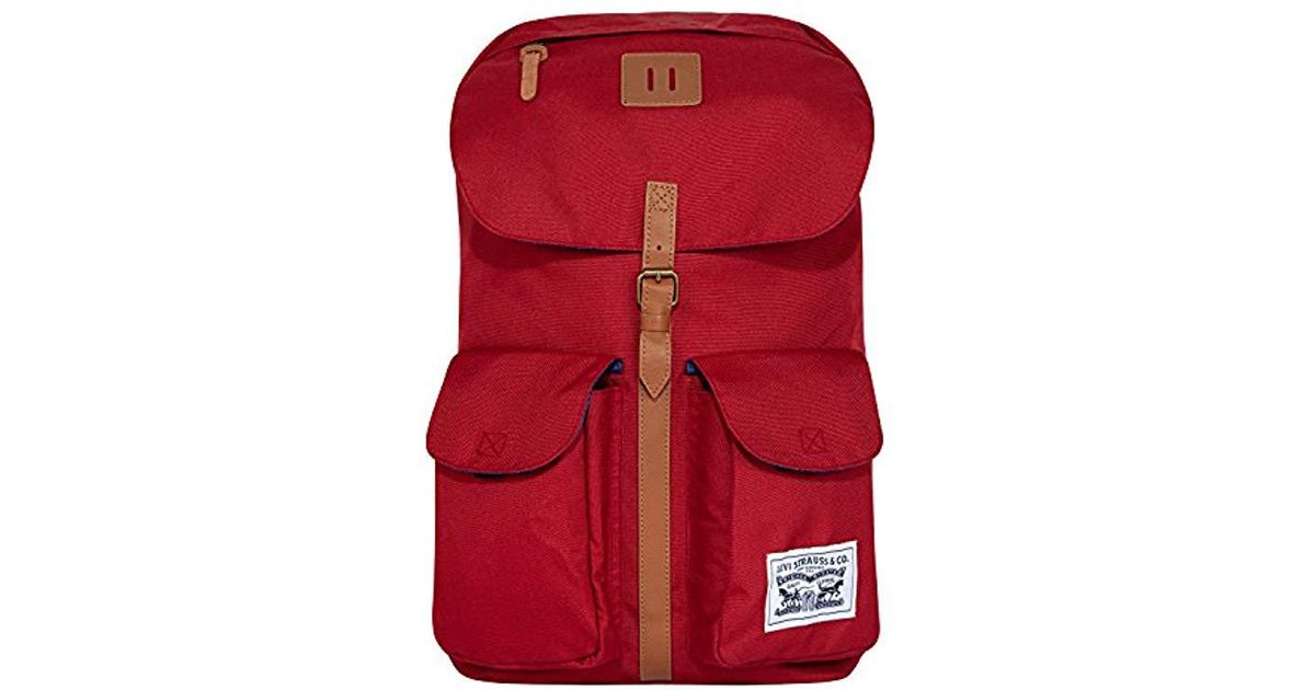 levi's red backpack