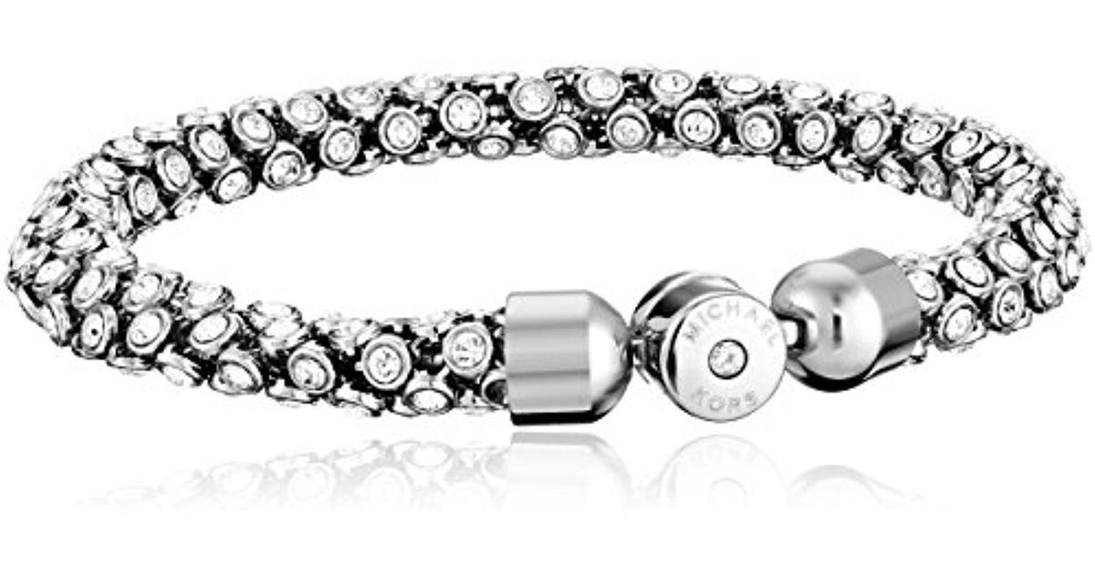 Michael Kors Park Avenue Silver-tone Strand Bracelet in Metallic | Lyst