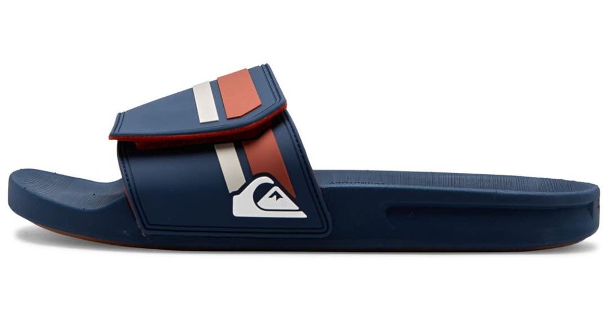 Quiksilver Synthetic Rivi Slide Adjust Sliders For Sandal in Blue 1