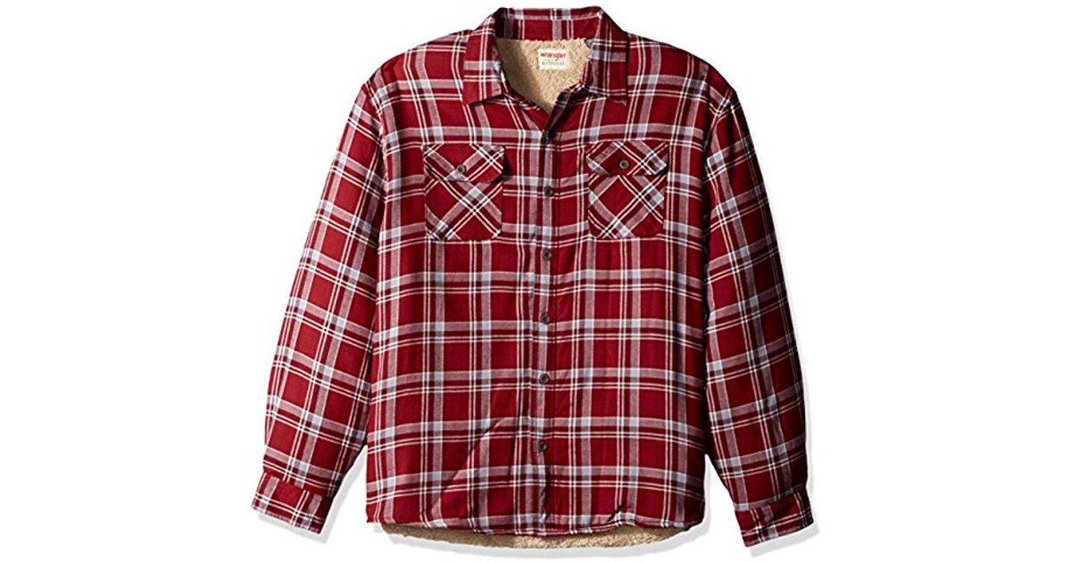 wrangler fleece flannel
