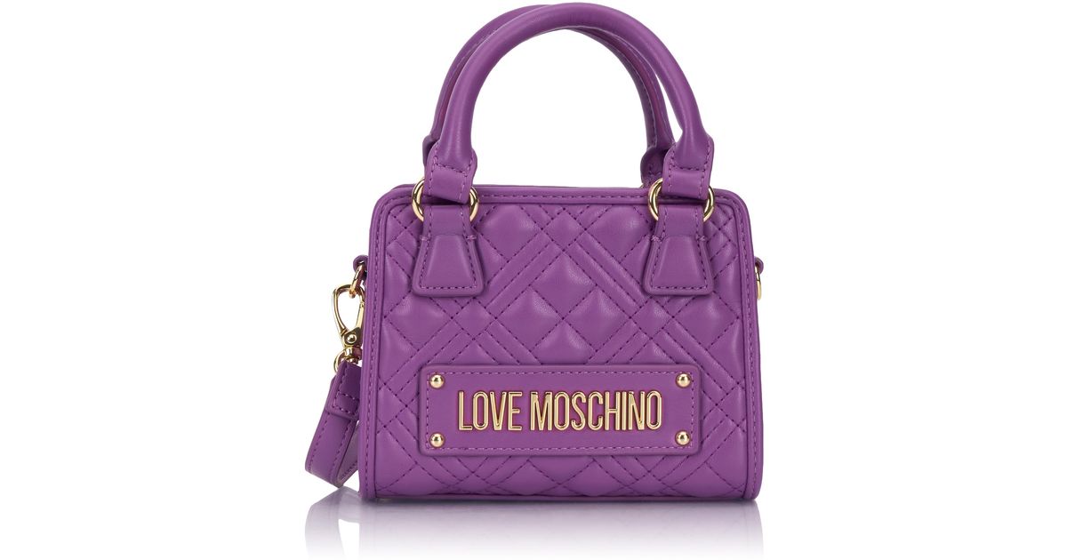 Love Moschino Jc4016pp1i Mini Bag in Purple | Lyst UK Love Moschino Jc4016pp1i Mini Bag in Purple | Lyst UK