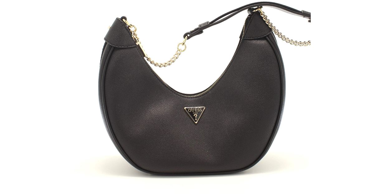 Sac à épaule GUESS Fedora Hobo Bag Noir - 100% Polyuréthane - Neuf Avec étiquettes