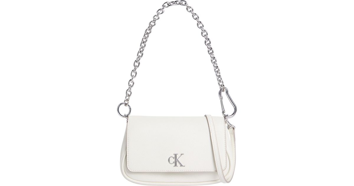 Calvin Klein 's Minimal Monogram Shoulder Bag With Chain Strap in