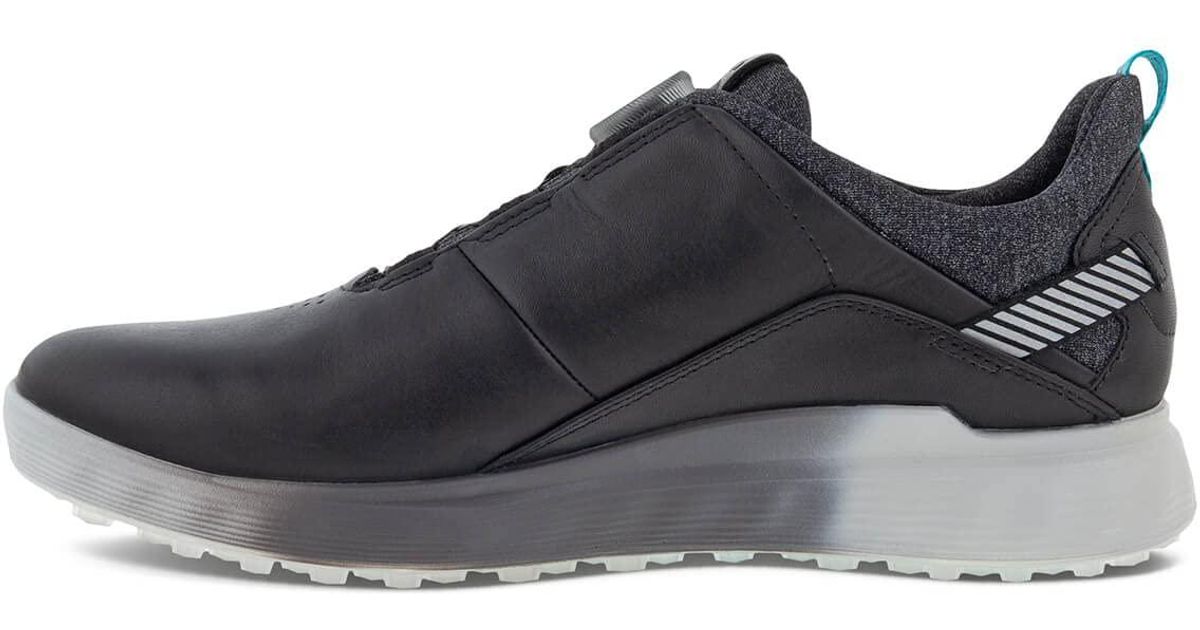 Ecco S-three Boa Gore-tex Waterproof Hybrid Golf Shoe in Black for Men ...