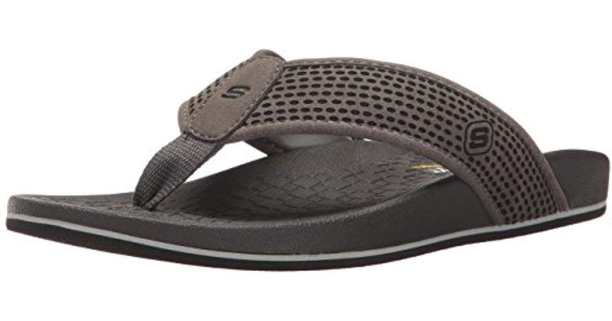 skechers sandals hombre gris