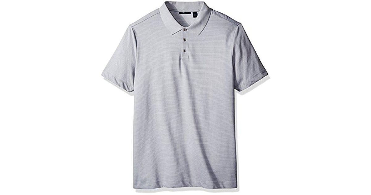 PGA TOUR NEW Men/'s Long-sleeve Birdseye Polo Shirt TEDO