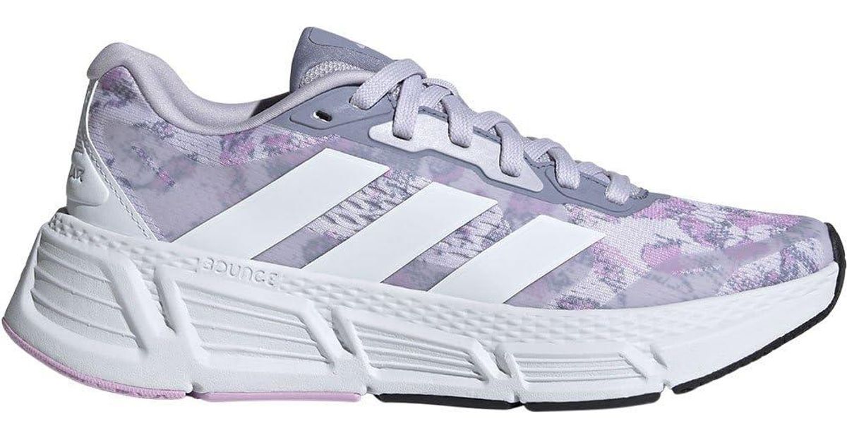 adidas Questar 2 Bounce Women's Running Shoes, Green/Lilac at John Lewis &  Partners