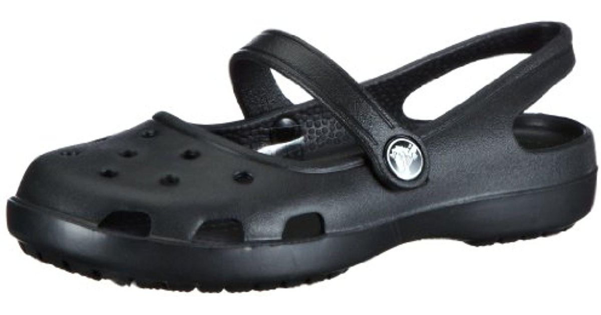 black mary jane crocs