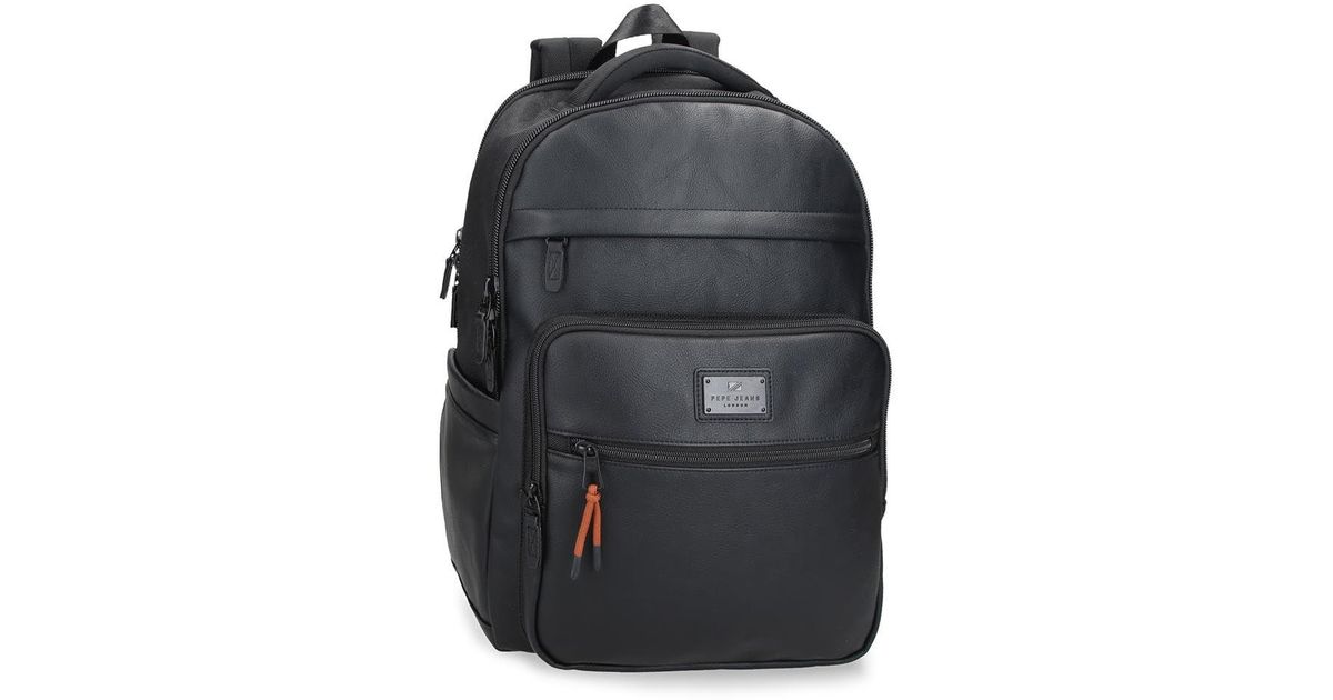 Egham Mochila para Portátil Adaptable Negro 31x44x15 cms Poliéster 20,46L  Pepe Jeans de hombre de color Negro