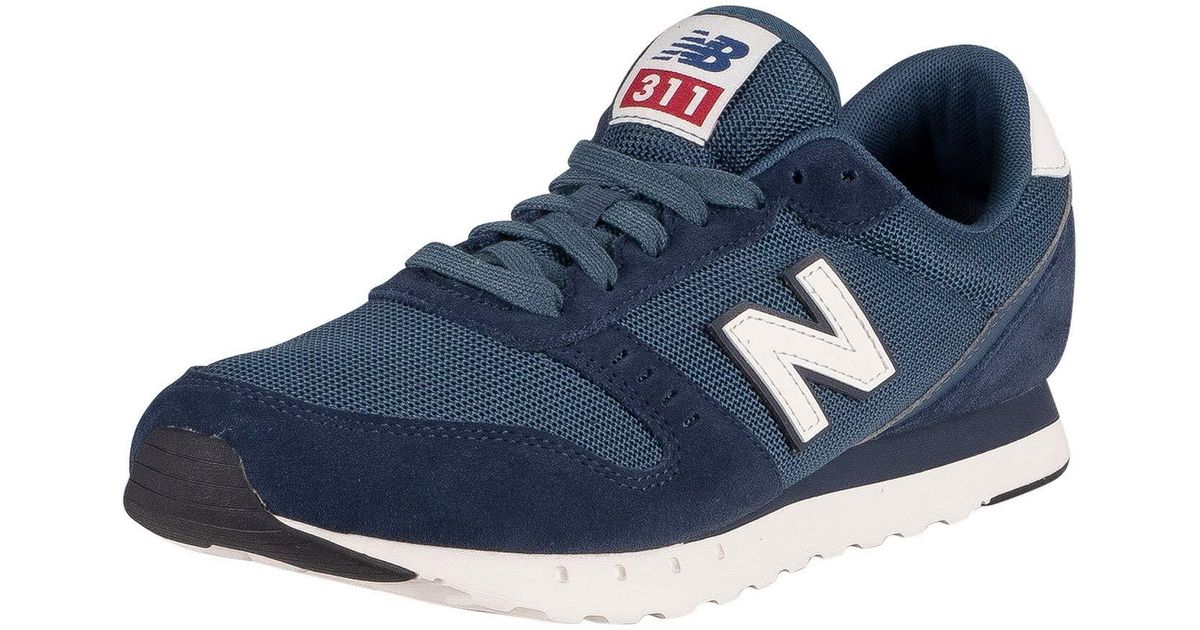 New Balance Suede Mens 311 V2 Sneaker in Natural Indigo/Stone Blue ...