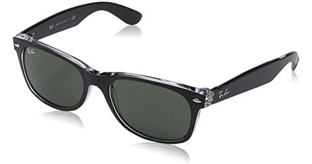 ray ban black transparent frame