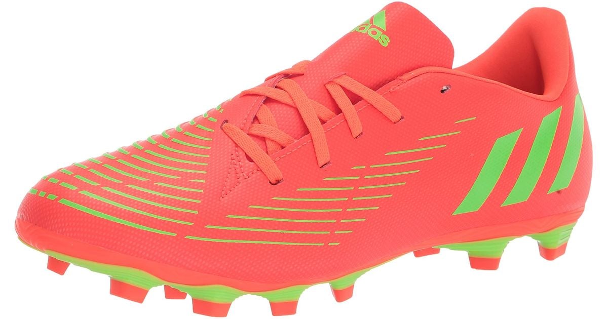 adidas Synthetic Edge.4 Predator Flexible Ground Soccer Shoe in Black