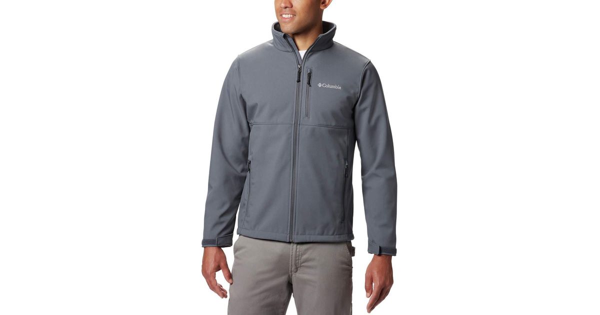 Columbia Synthetic Ascender Softshell Jacket in Graphite (Gray) for Men ...