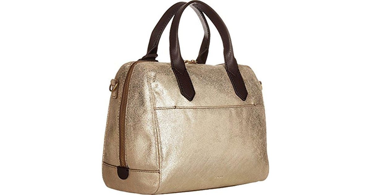 fossil fiona satchel black