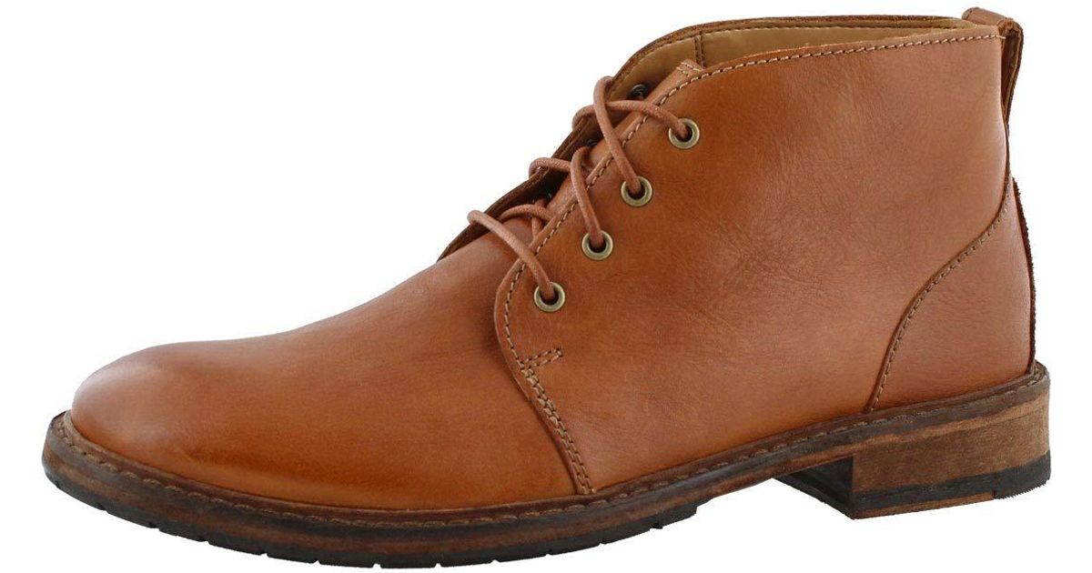 Clarks Rubber Clarkdale Base Chukka Boot in Dark Tan Leather (Brown ...