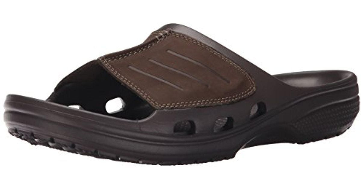 Crocs™ Yukon Mesa Slide M Fisherman Sandal in Brown for Men | Lyst