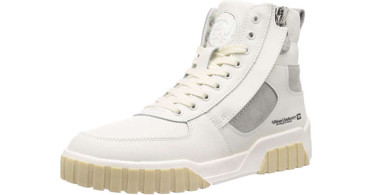 DIESEL Le S-rua Mid Sk Sneakers in White for Men | Lyst