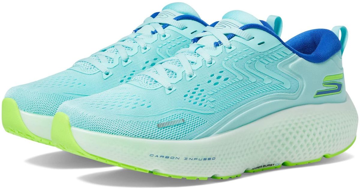 Run 6 Skechers Go Run Max Road 6 Runners S Blue/lime 6 Uk | Lyst UK