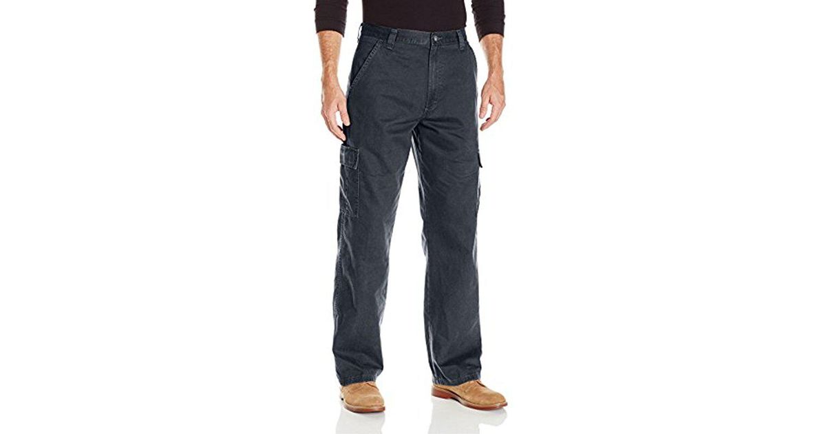 wrangler men's classic twill relaxed fit cargo pant