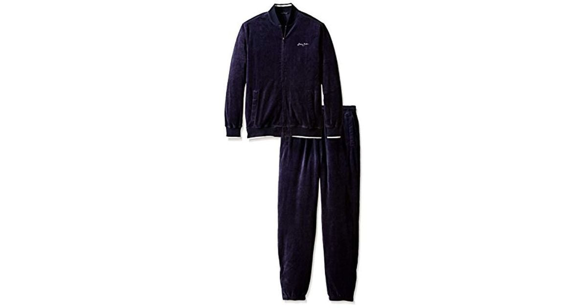 Sean John Big-tall Limited Addition Velour Set, Navy, 3x-large